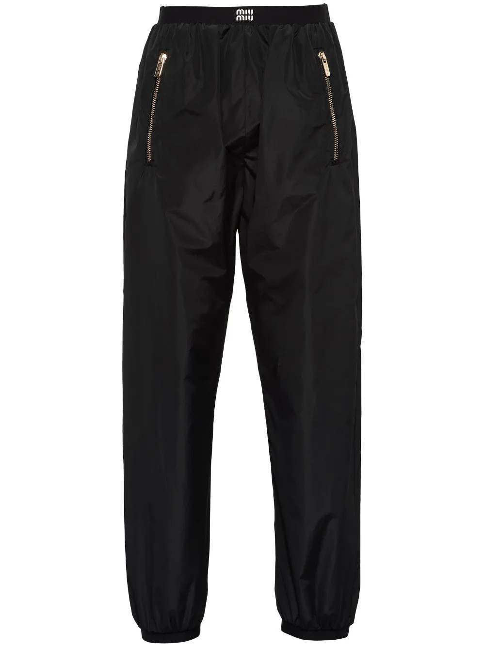 Miu Miu Logo Waistband Track Pants - Farfetch | Farfetch Global