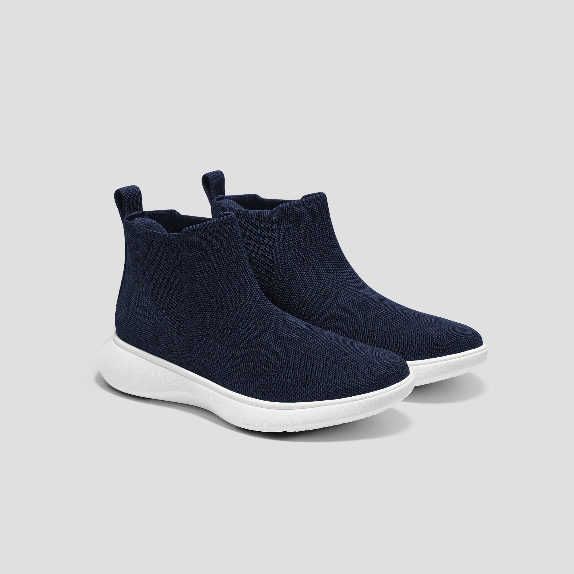 VIVAIA Round-Toe Slip-On Sneaker Boots (Urban Boots)|NAVY|EU 42.5 | VIVAIA