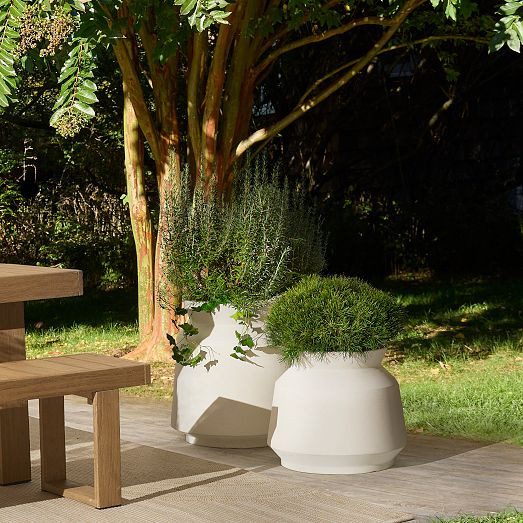 Remmi Ficonstone Indoor/Outdoor Planters | West Elm (US)