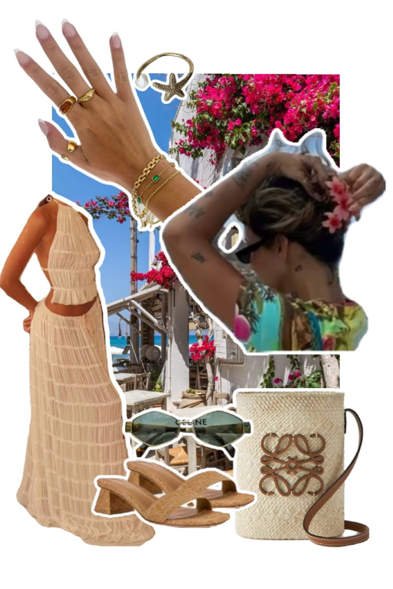 Summer holiday outfit
Summer vacay outfit
Euro summer essentials

Flower claw clips
Fruit claw clips
White dress
Casual dress
Linen dress
Classy sunglasses
Mini tote bag
Bucket bag
Luxury beach bag
Resortwear
Comfy sandals with heel
Summer whites
Summer outfit 
Holiday outfit
Beach outfits
Summer vacation day outfit 
Celine sunglasses 
Loewe bag
Kitten sandals
Gold jewelry
Colorful hair clips
White linen skirts
White linen dresses
Summer whites 

#LTKtravel #LTKeurope #LTKSeasonal