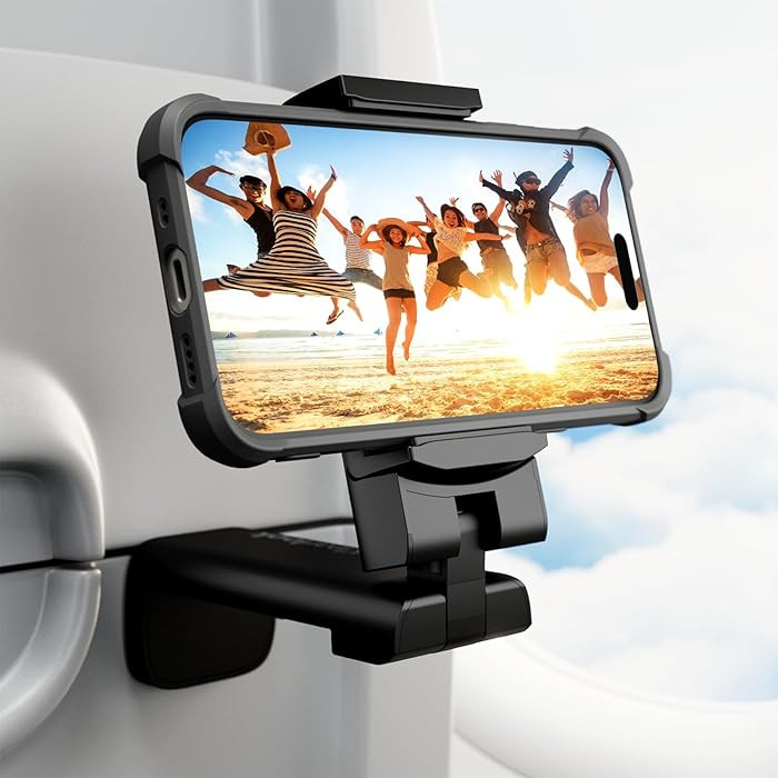 Klearlook Universal Airplane Phone Holder, in Flight Travel Essentials Phone Holder Mount | Amazon (US)