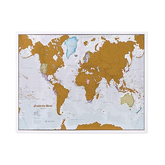 Maps International Scratch The World Travel Map – Scratch Off World Map Poster – Most Detaile... | Amazon (US)