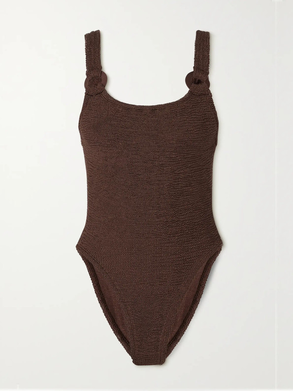 Click for more info about Christy metallic seersucker swimsuit