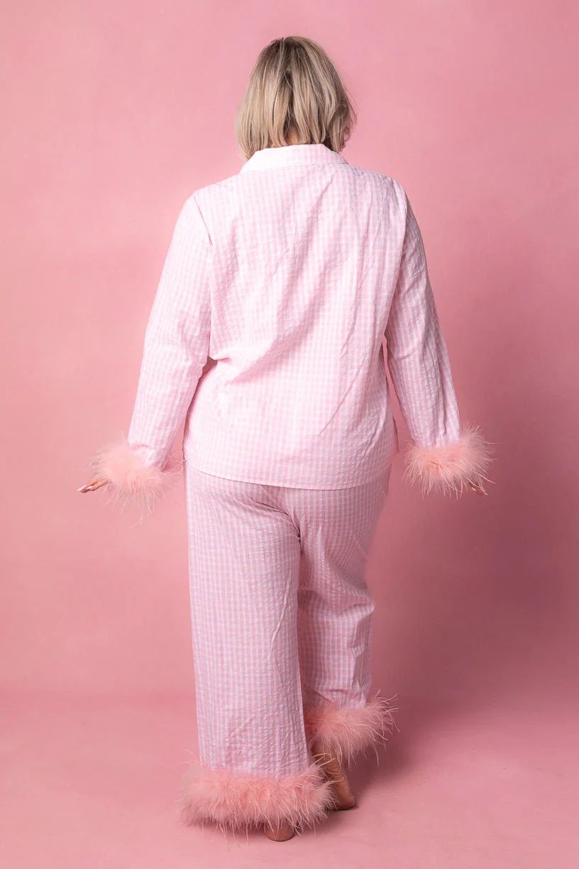 Camille Pajamas with Feathers | Ivy City Co