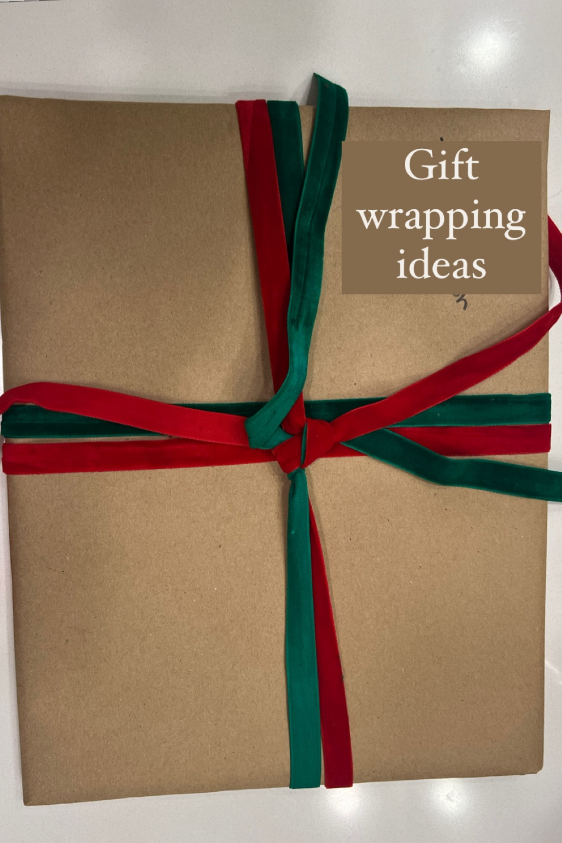 Easy wrapping ideas.
This roll of wrapping paper has lasted me 3 Christmases now and it will easily last 2 more. 

#LTKGiftGuide #LTKSeasonal #LTKHoliday