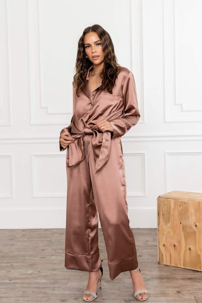 GIGI Luxe Lounge Silky Sleep Pant | Gibson