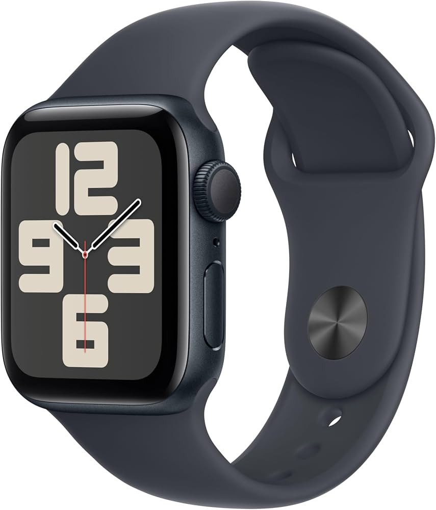 Apple Watch SE (2. Generation) GPS 40 mm Smartwatch mit Aluminiumgehäuse in Mitternacht und Spor... | Amazon (DE)