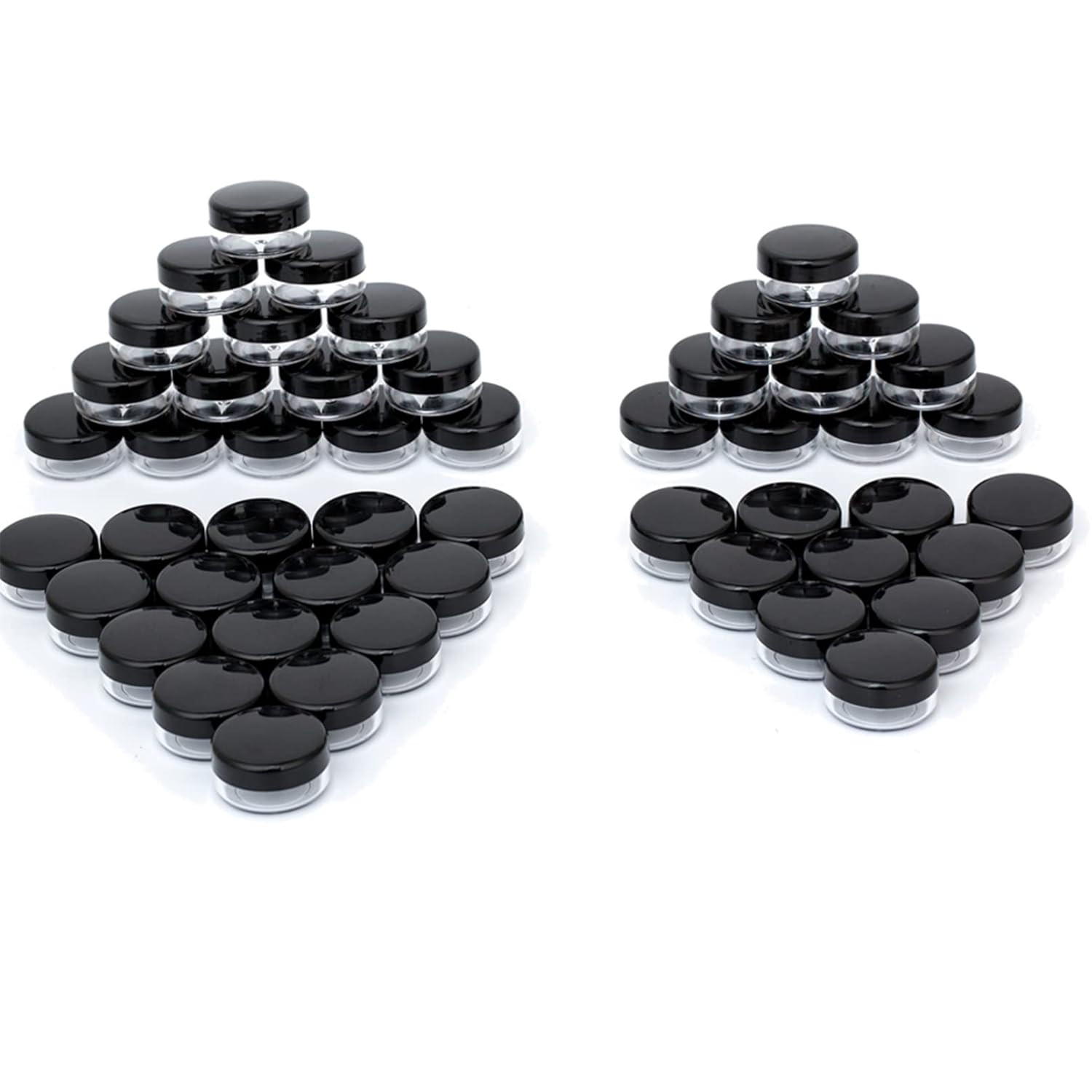 3 Gram Cosmetic Sample Jars with Lids 50pcs Empty Tiny Makeup Containers Plastic BPA Free | Amazon (US)