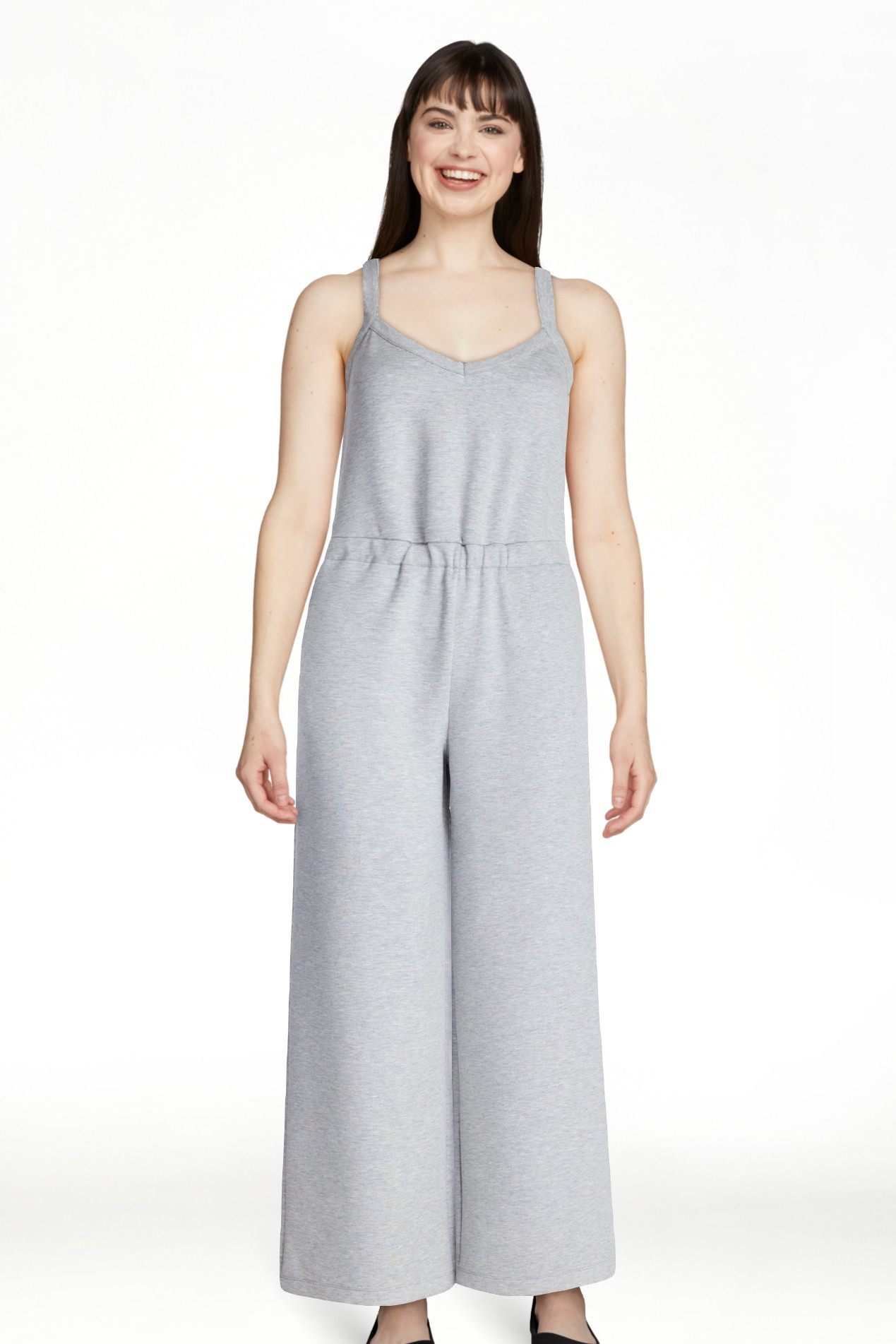 Scoop Women's and Women's Plus Scubaknit Tank Jumpsuit, Sizes XS-4X | Walmart (US)
