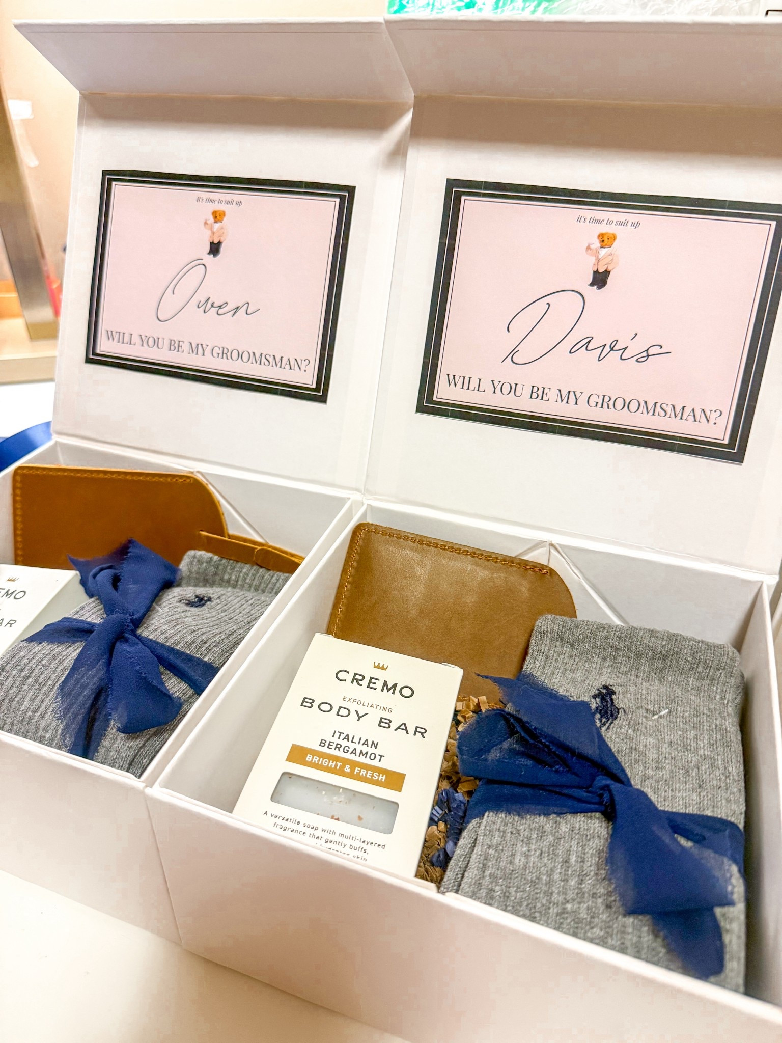 Everything we used in Wills groomsmen proposal!💙🧸 seen in episode 2 of my wedding planning series on YouTube 

#LTKWedding