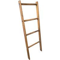 Wooden Blanket Ladder by CW Furniture Choose Various Heights Custom Modern Towel Rack Wood Poplar Towel Ladder Bathroom Ladder Sustainable | Etsy (US)