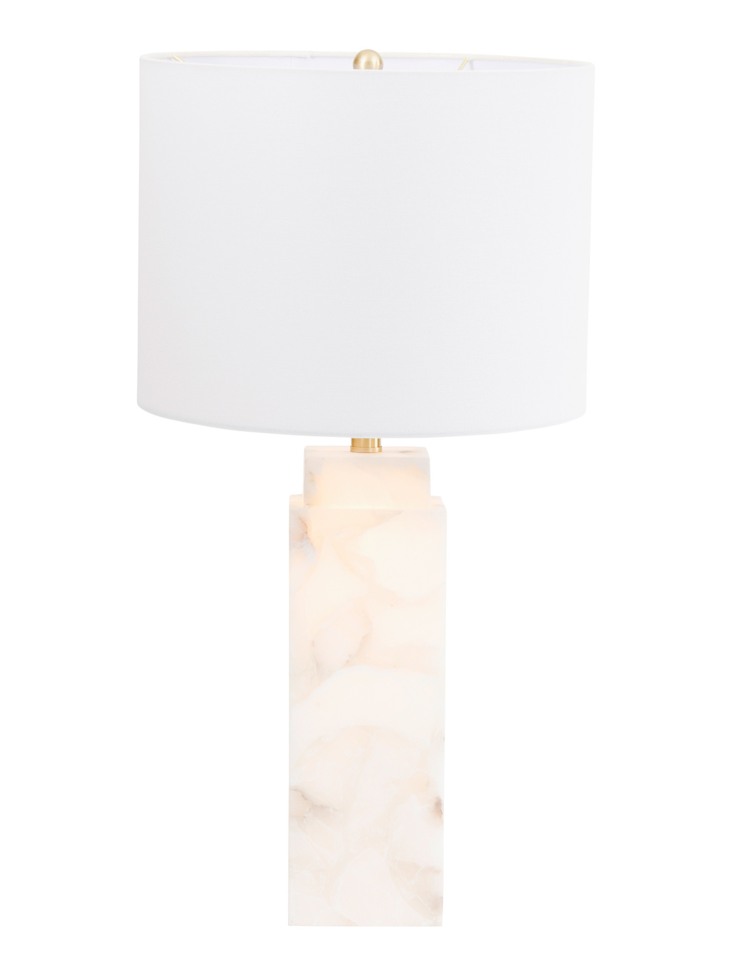 Alabaster Nightlight Base Square Table Lamp | TJ Maxx