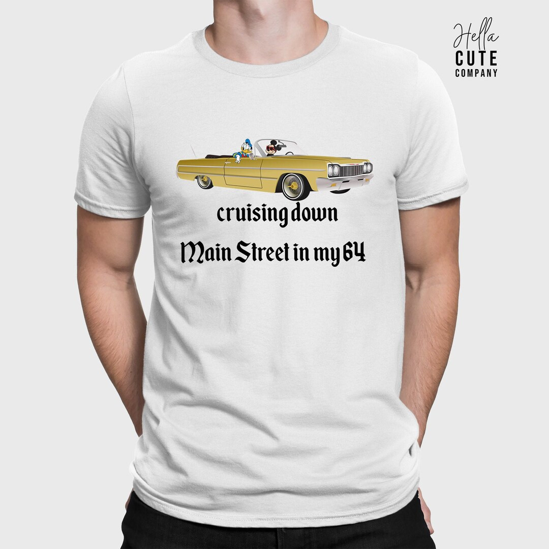 Men's Disney Shirt, Disney Vacation Shirt, Cruising Down Main Street in My 64, Disney Rap Shirt, ... | Etsy (US)
