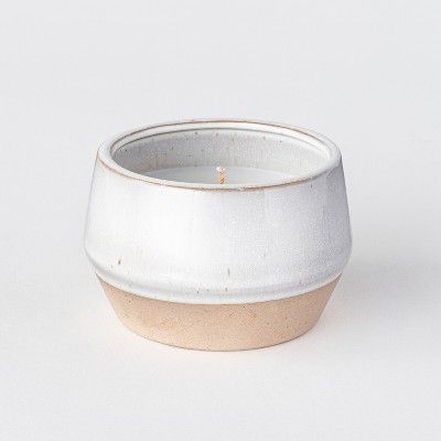 Textured Ceramic Jar Candle Sandalwood & Tobacco - Threshold™ designed with Studio McGee | Target