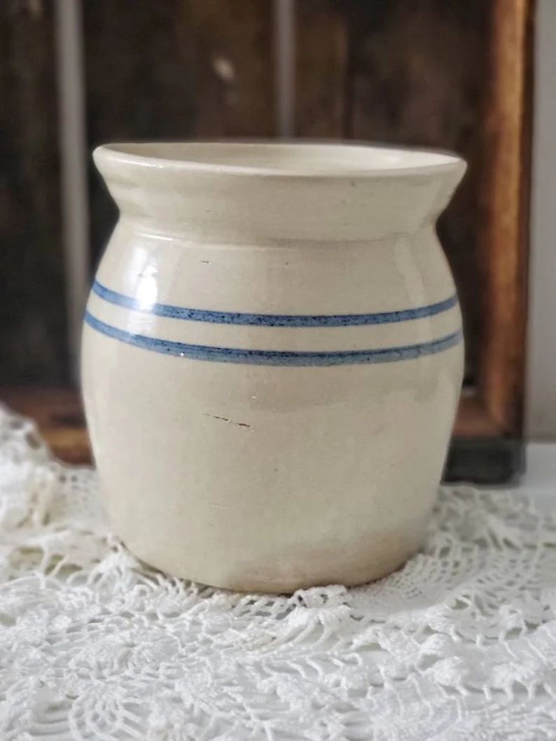 Vintage Pottery Crock  Vintage Stoneware Crock Pauk Storie | Etsy | Etsy (US)