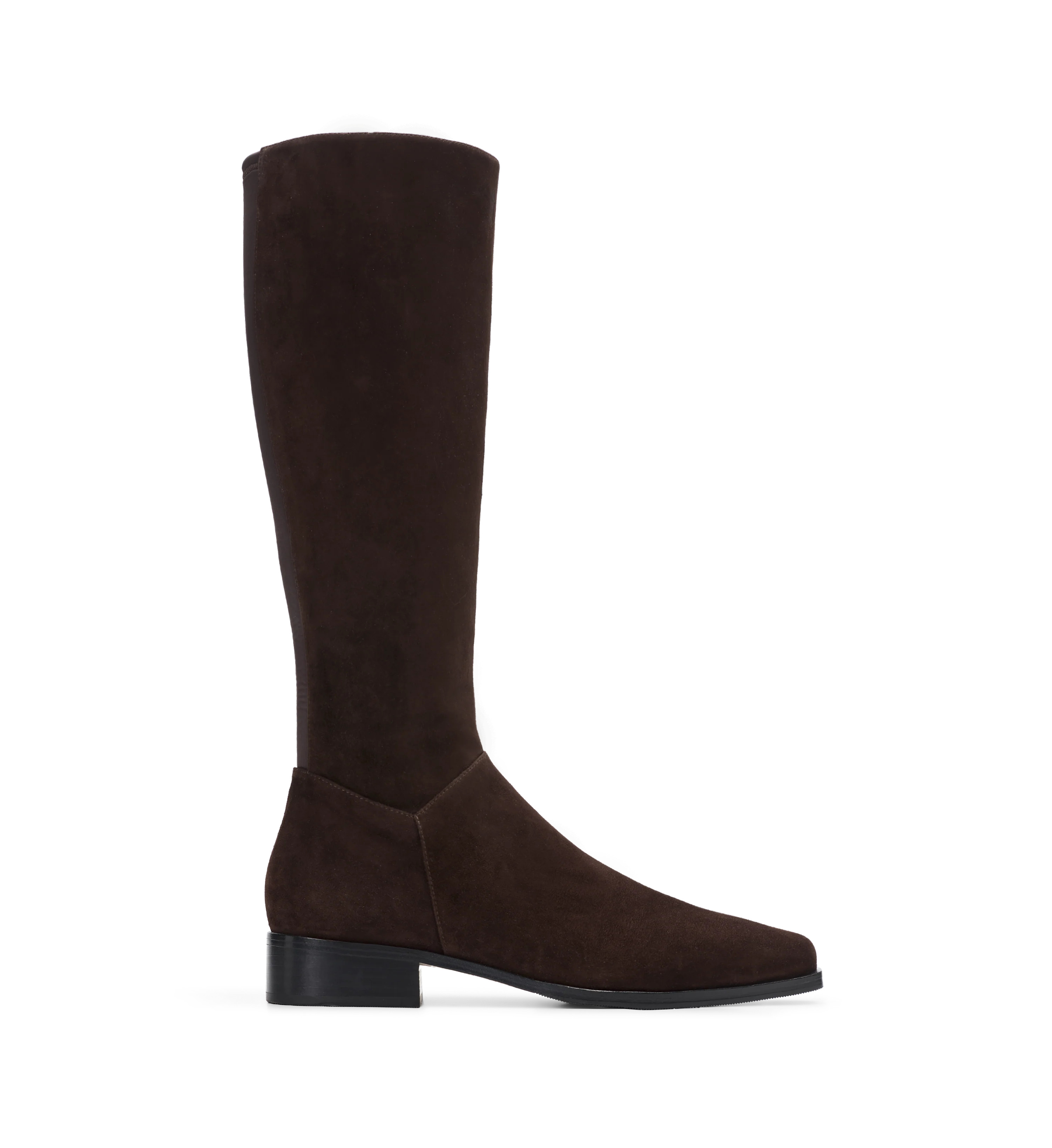 Sitta Espresso Brown Suede Knee High Boots | Bared Footwear | Bared Footwear