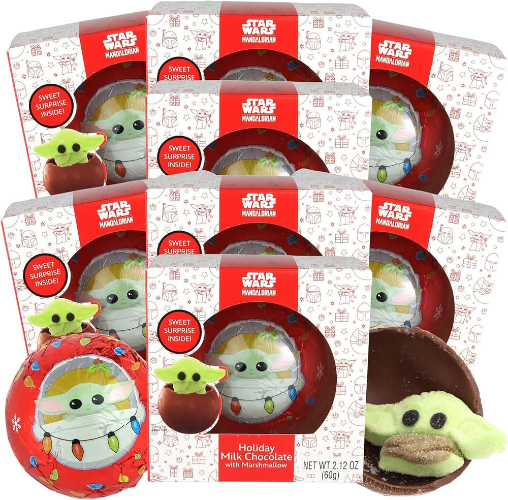 Star Wars The Mandalorian Hot Chocolate Melting Ball with Baby Yoda Marshmallow, Christmas Stocki... | Amazon (US)
