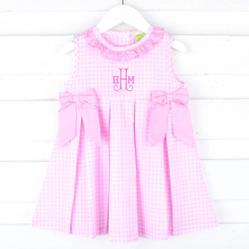 Hilton Head Plaid Pink Eloise Dress | Classic Whimsy