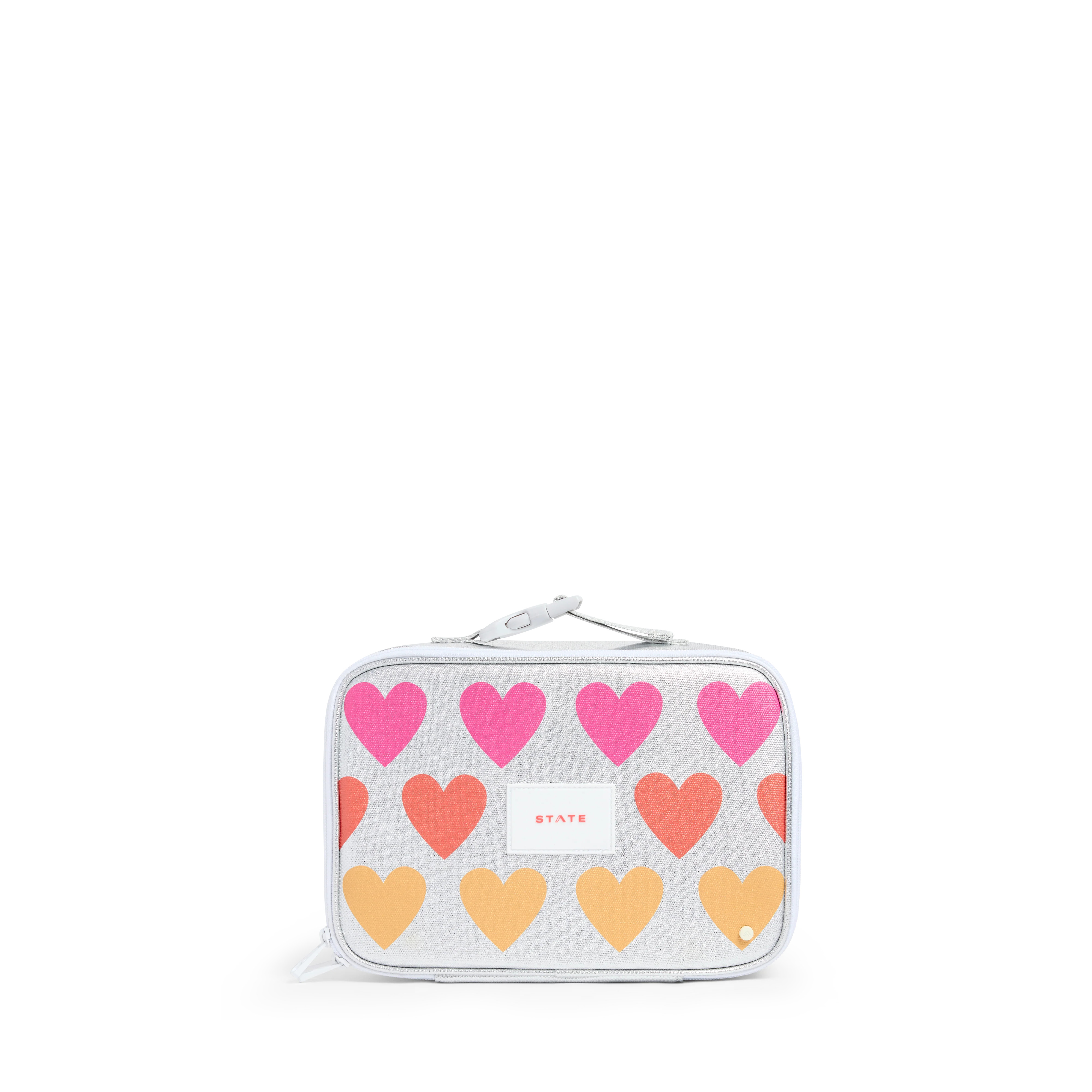 STATE Bags | Rodgers Lunch Box Metallic Fuzzy Hearts | STATE Bags