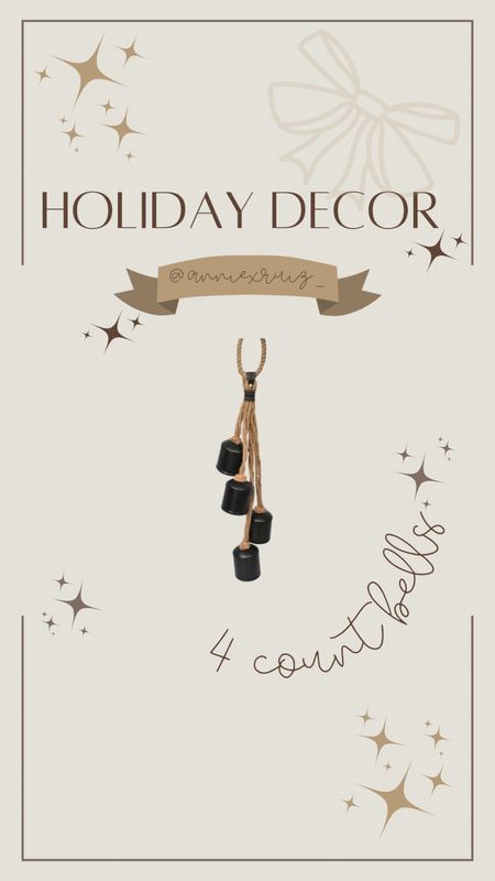 4 count holiday bells for under $10