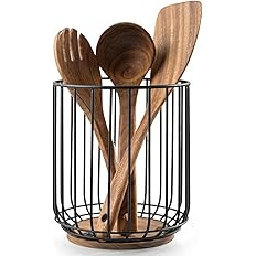 getstar Kitchen Utensil Holder, Large Wire Utensil Holder for Kitchen Counter (W6.2” x H7.5”)... | Amazon (US)