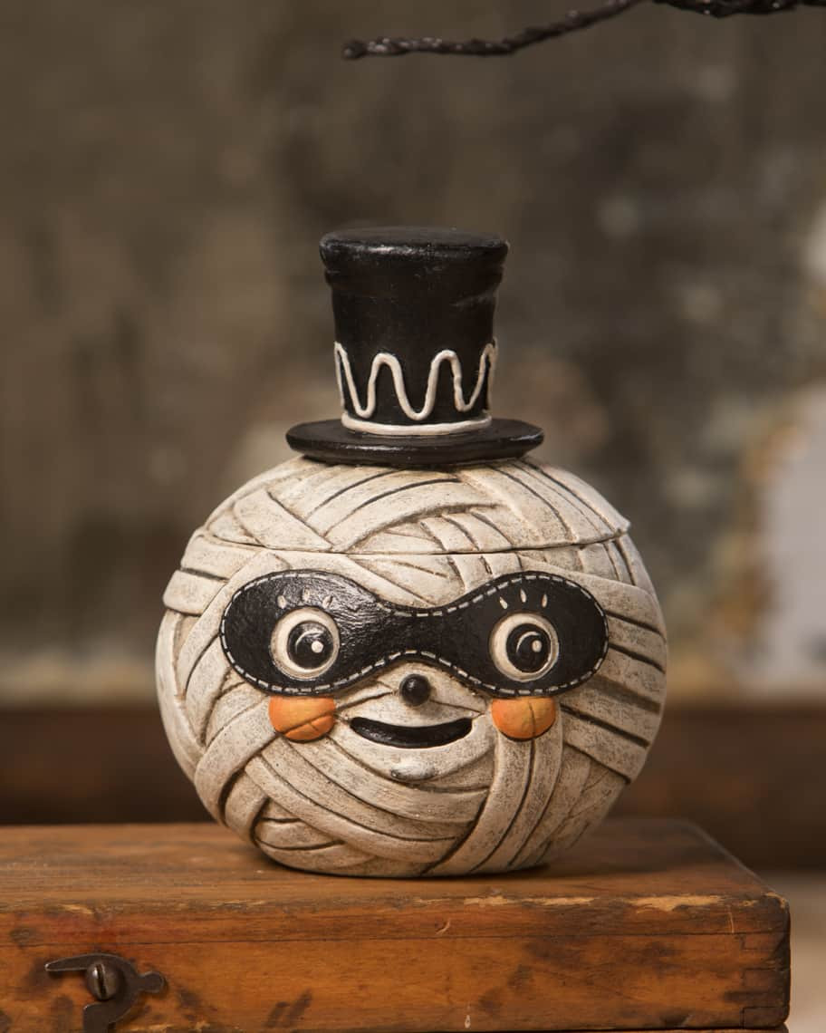 Bethany Lowe Mummy Moe Halloween Container | Neiman Marcus