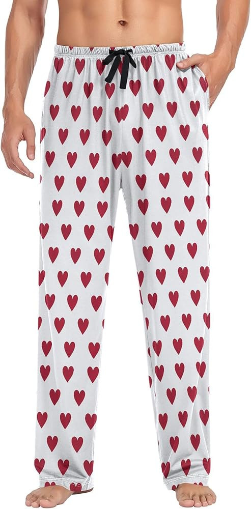 Wamika Men's Pajama Pants Hamburger Donut Blue Snacks Mens Pajamas Bottoms Soft Sleepwear Pjs Lou... | Amazon (US)