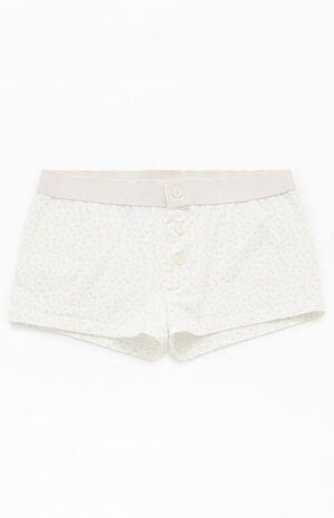 John Galt White & Pink Floral Boyshorts | PacSun