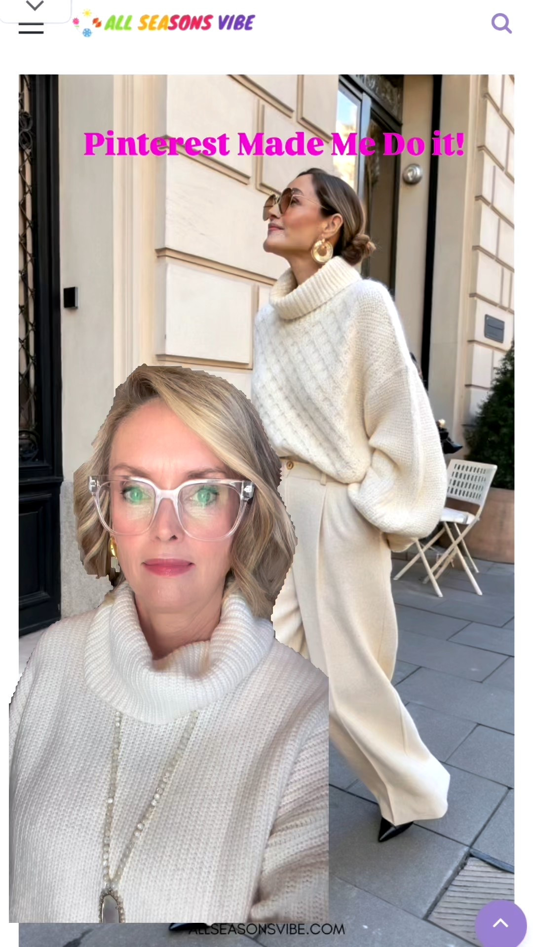 Who says winter white is risky?
Consider this your sign to wear it anyway 🤍 I was 100 percent inspired by Pinterest to boldly wear all winter white today. And bonus points, I didn’t spill coffee all over myself! How’d I do?
The sweater is so cute and it is on sale! 

#LTKOver40 #LTKMidsize