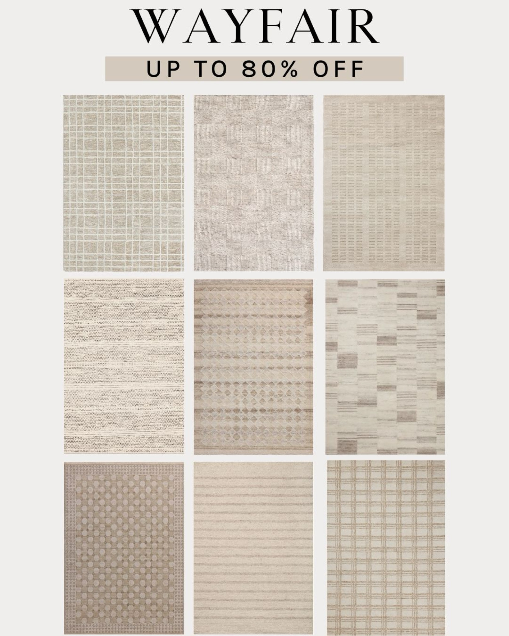 Wayfair has extended their Black Friday sale to 12/1! Now is the time to shop and save up to 80% off and get free shipping on area rugs! I’ve rounded up a few of my favorites from the sale!
#ad #WayfairPartner @wayfair

#LTKHoliday #LTKCyberWeek #LTKHome