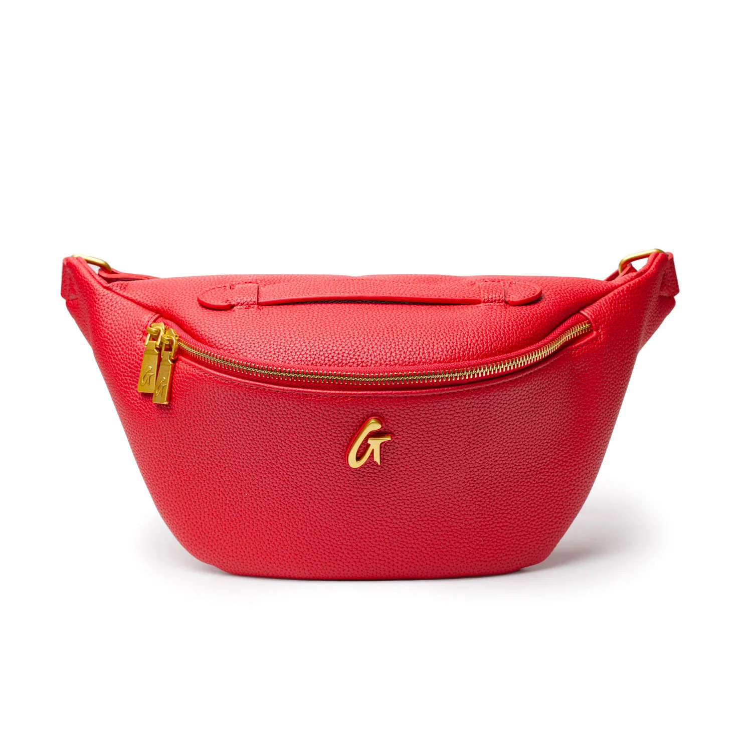 PEBBLE FANNY PACK - RED | Glam-Aholic Lifestyle