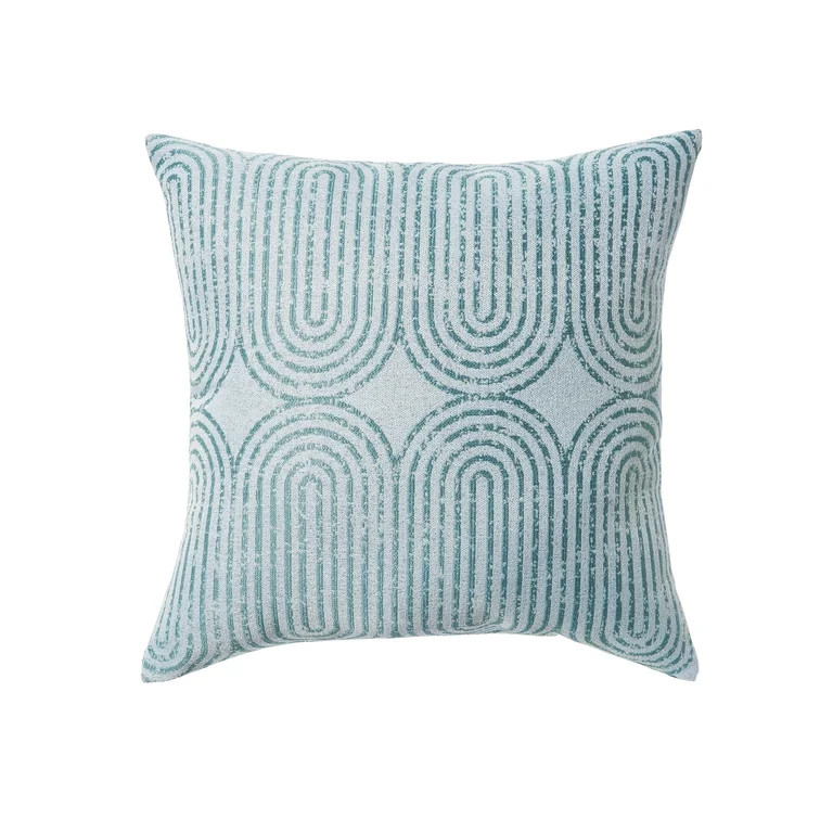 Beautiful 18" x 18" Decorative Outdoor Pillow by Drew Barrymore, Blue Pill | Walmart (US)