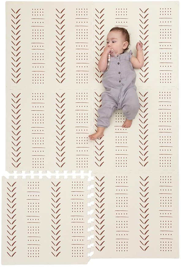 Childlike Behavior Baby Play Mat - Extra Large, Non-Toxic Foam Play Mat with Soft Interlocking Fl... | Amazon (US)