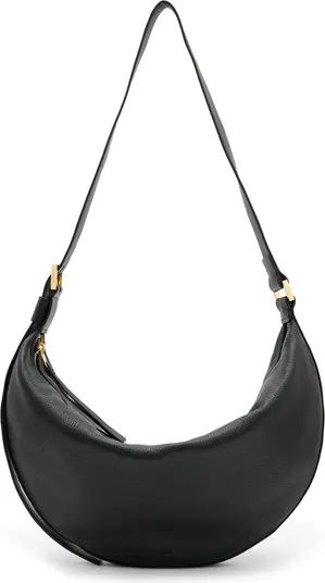 AllSaints Half Moon Leather Shoulder Bag | Nordstrom | Nordstrom