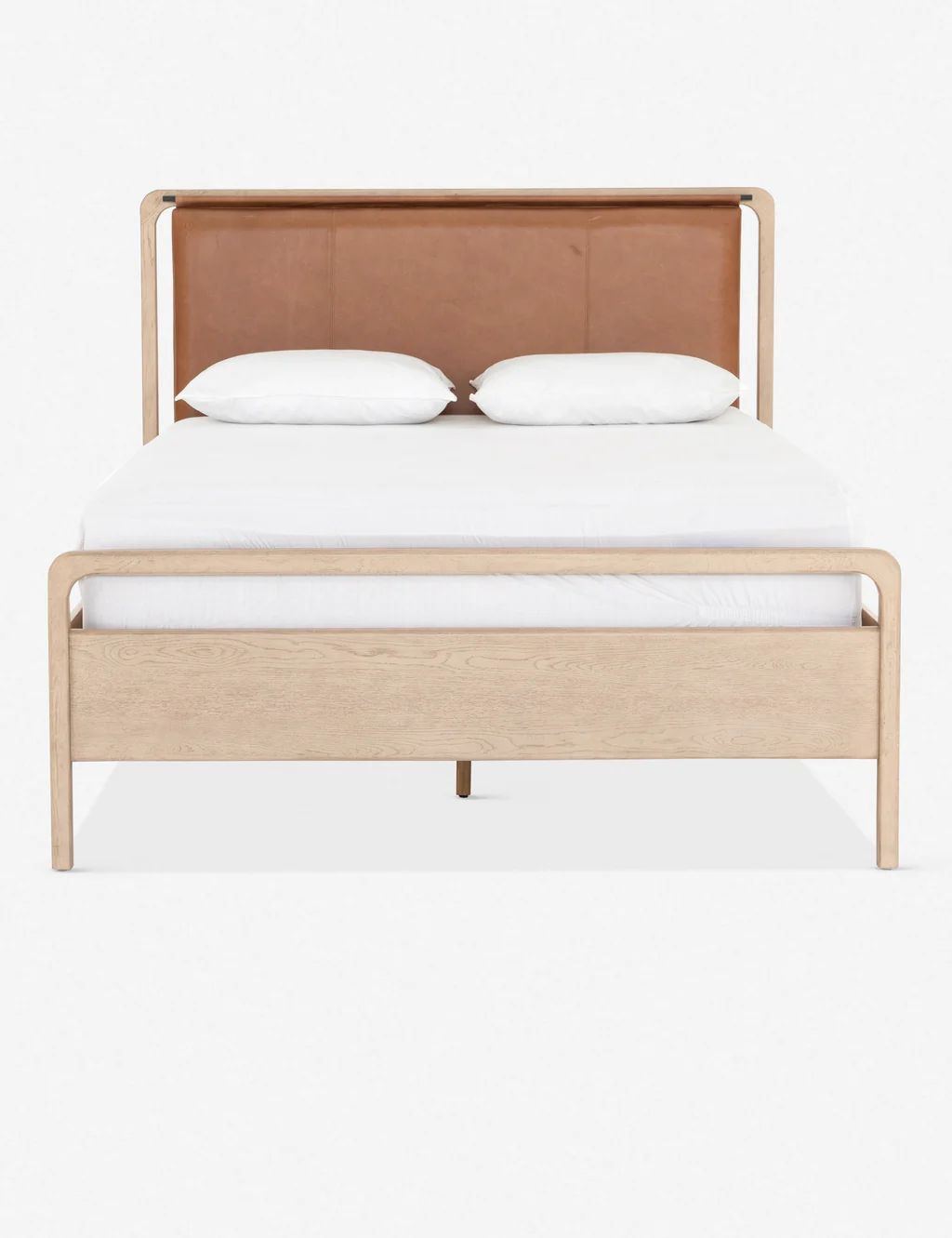 Tierney Leather Bed | Lulu and Georgia 