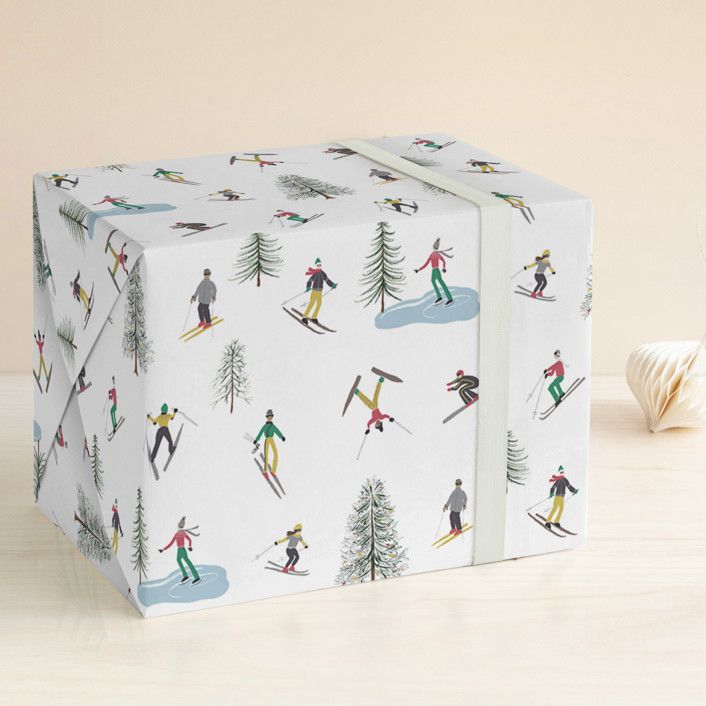 Ski Holiday Wrapping Paper | Minted