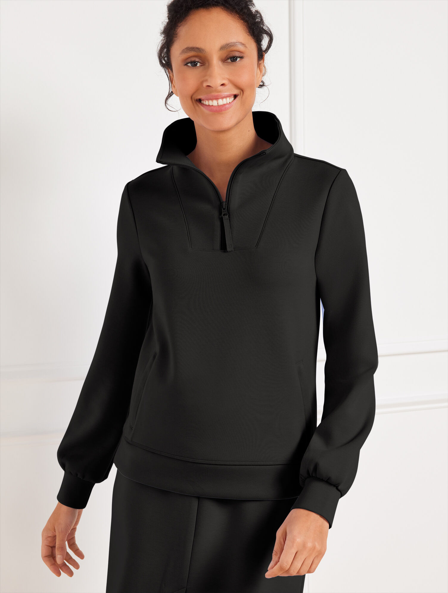 AirKnit Stretch Half-Zip Pullover | Talbots