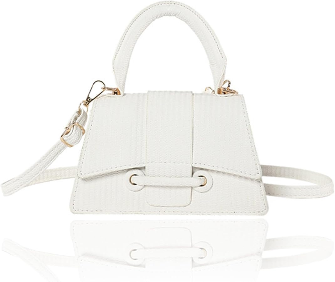 Mini Handbag Purse for Women PU Leather Top Handle Evening Bag,Cute Small Crossbody Clutch Wallet | Amazon (US)