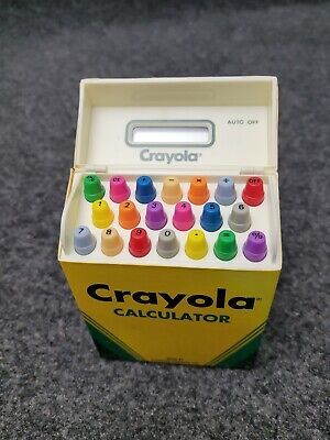 Vintage 1994 CRAYOLA Advanced Concepts Crayon Box Calculator Not Working N3  | eBay | eBay US