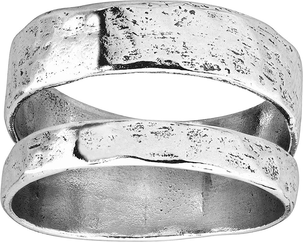 Silpada 'Double Spaced' Two Bar Ring in Sterling Silver | Amazon (US)