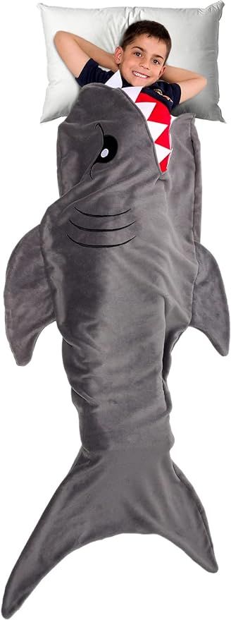 Amazon.com: Silver Lilly Animal Tail Blanket - Plush Animal Sleeping Bag Blanket for Kids (Gray S... | Amazon (US)