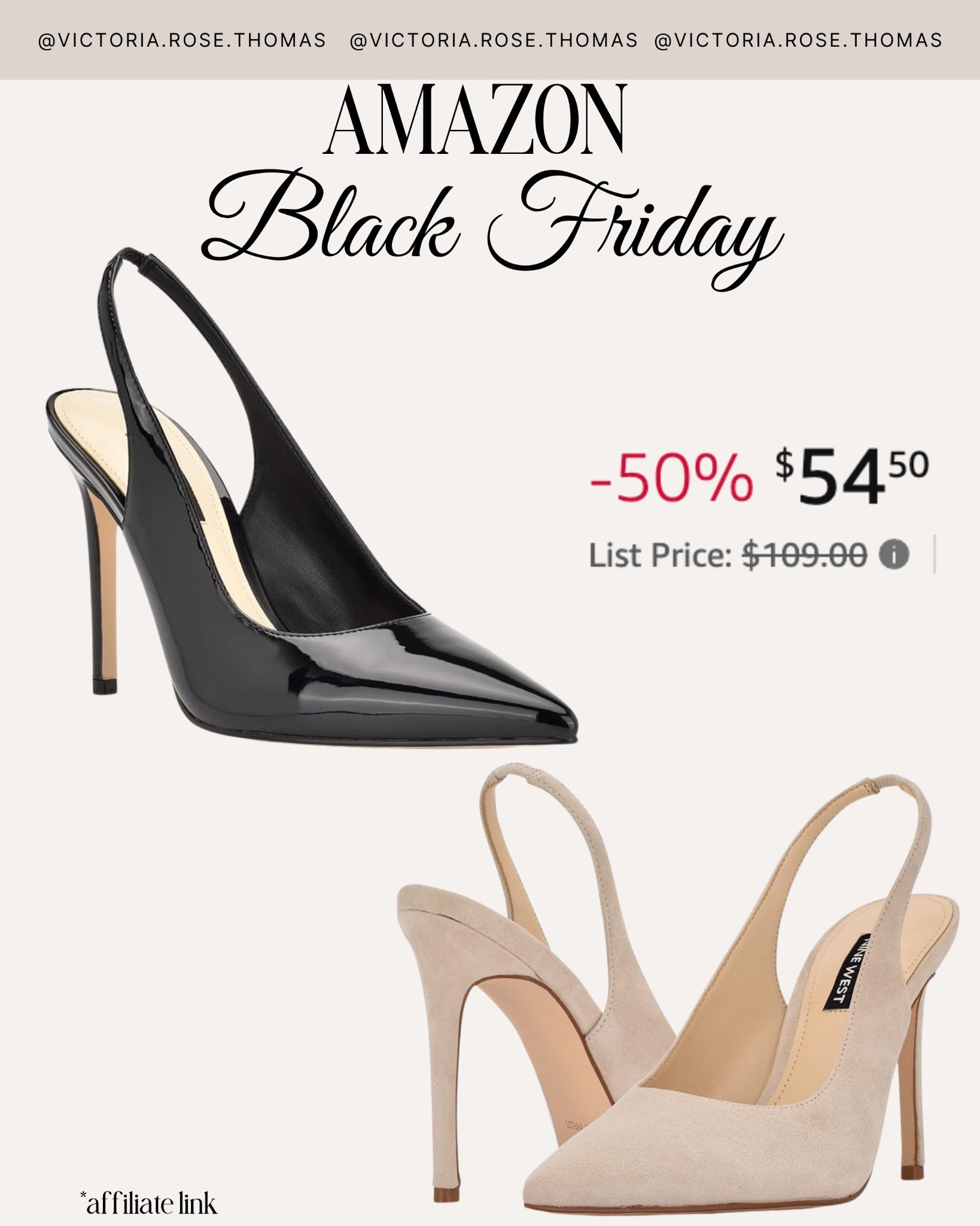 Black Friday
sale
Deal 
Steal
Save
Stylewithnosecrets 
Black Friday Amazon 
Heels
Sling back
Nine West 

#LTKCyberWeek #LTKSaleAlert #LTKGiftGuide