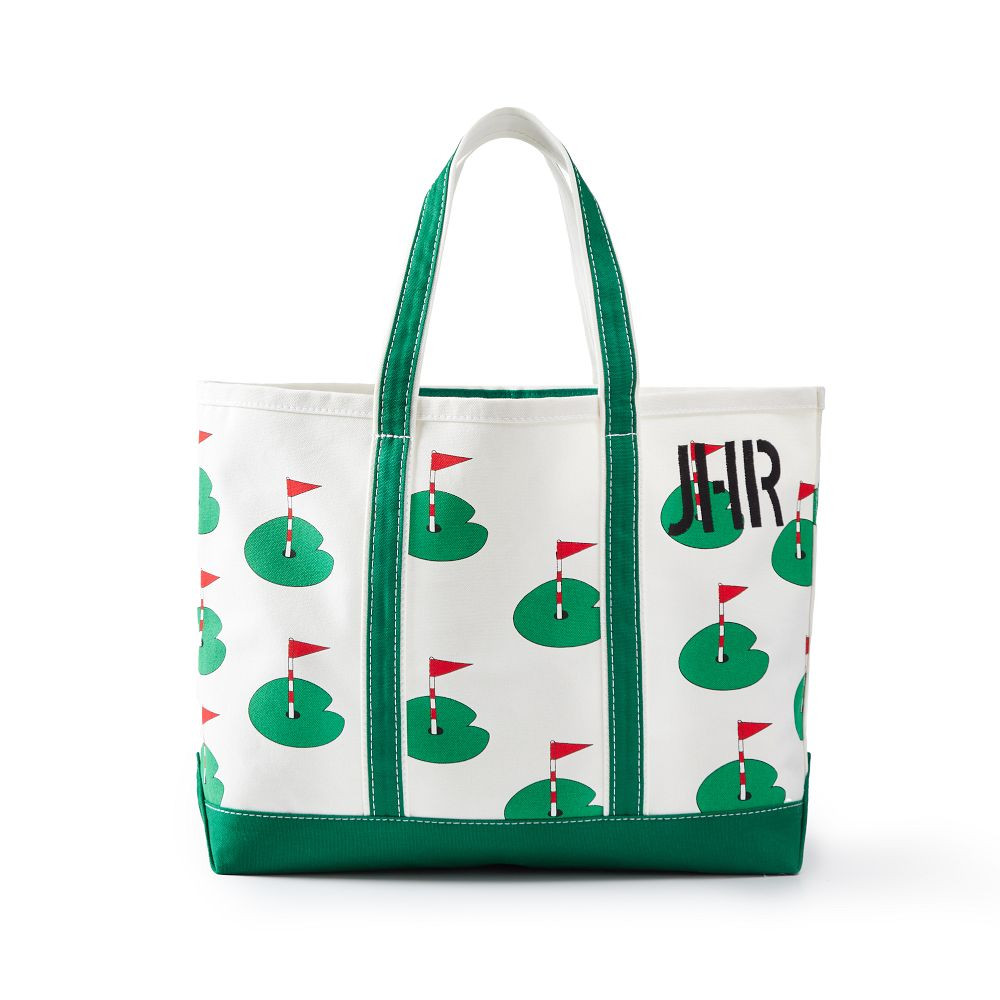 Golf Printed Canvas Tote | Mark and Graham