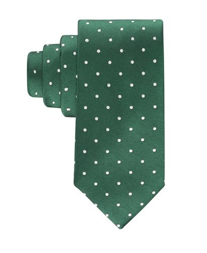 Tommy Hilfiger Men's Festive Dot Tie, Hunter Green, One Size | Amazon (US)