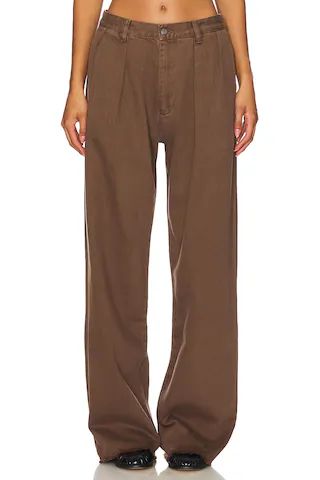 Denimist Blair Double Pleated Pant in Chestnut from Revolve.com | Revolve Clothing (Global)