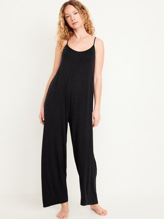 Knit Jersey Pajama Jumpsuit | Old Navy (US)