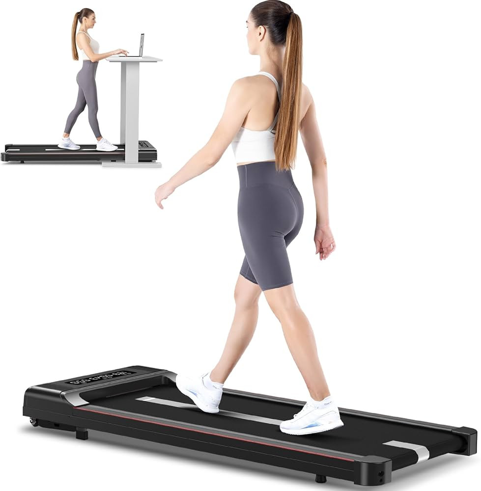 Dskeuzeew Under Desk Treadmill Walking Pad with Bluetooth&Remote, 2-in 1 Electric Treadmill Runni... | Amazon (US)