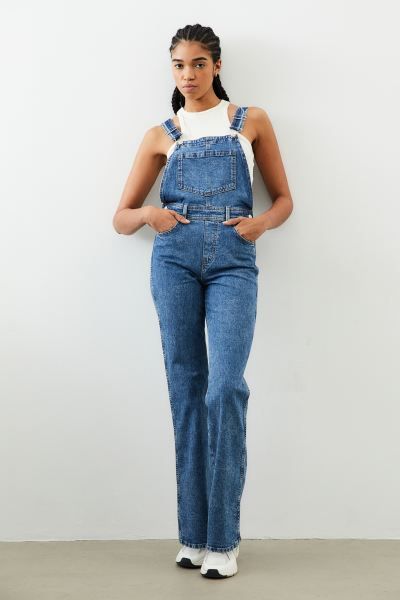 Flared Denim Overalls | H&M (US + CA)