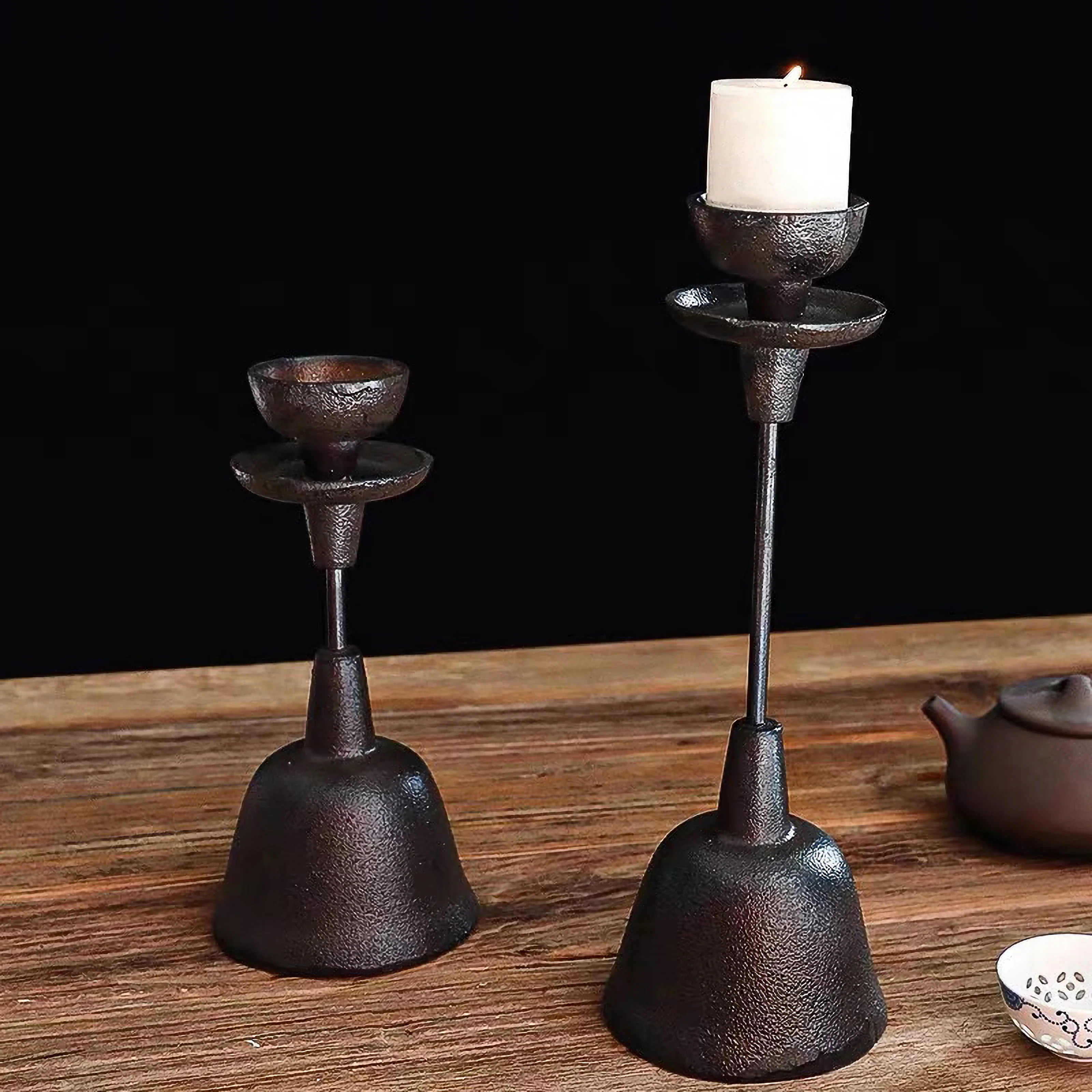 Hand-Forged Iron Candleholder Set | Home and Kids Co.