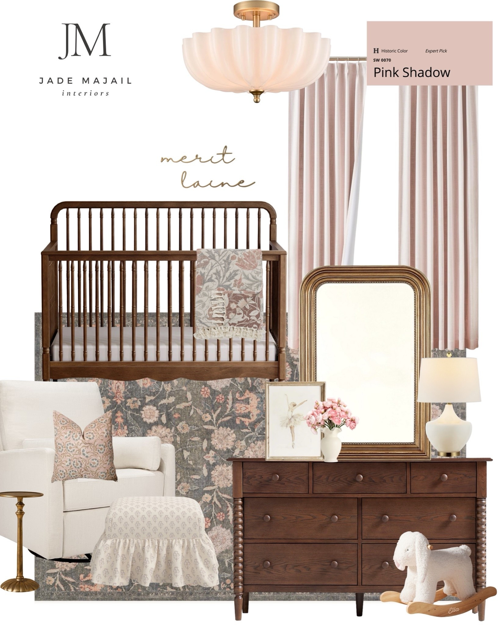 Modern wimsy baby girl nursery mood board design 💞✨

#LTKKids #LTKBump #LTKHome